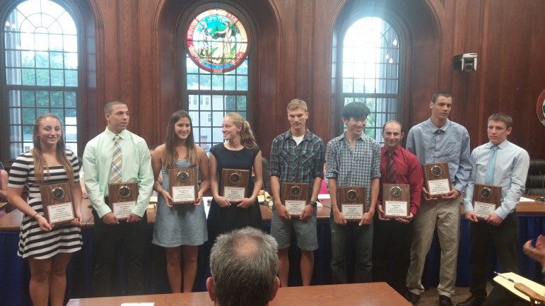 Winners of the WHS Athletic Director's Award in 2014.