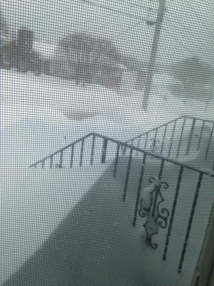 A view out the window of a Watertown home following the Feb. 15 blizzard.