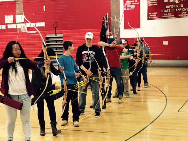 Archery is one of the new activities introduced into PE classes in Watertown.