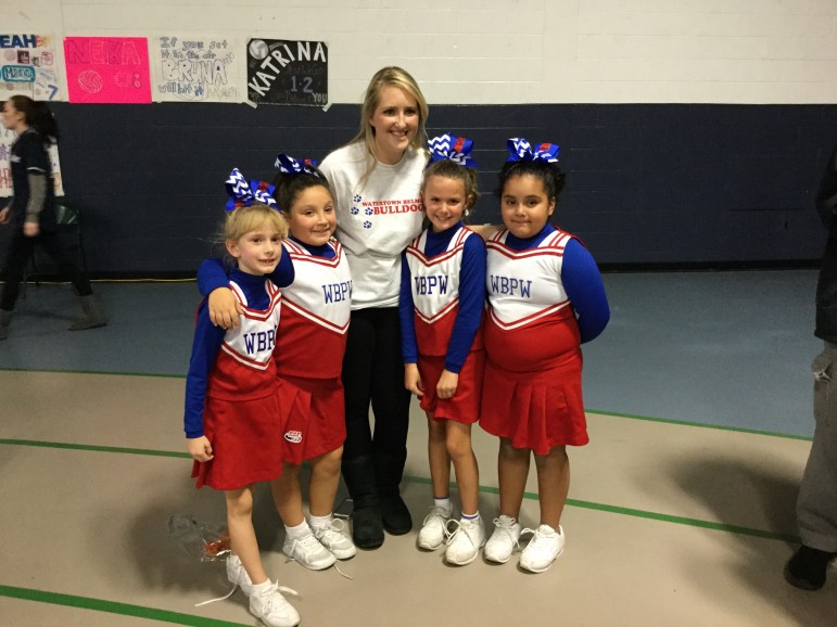 The youngest of the Watertown Belmont Youth Cheerleaders also competed in Medford. 