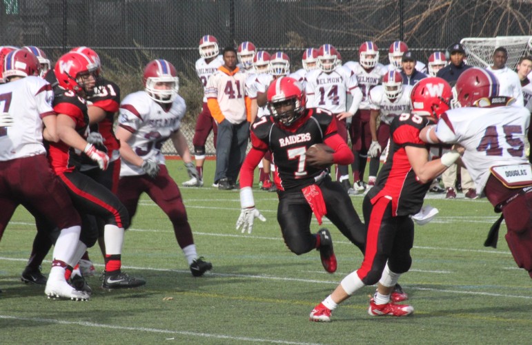 Watertown quarterback Deon Smith led the Raiders on a game winning drive in the Thanksgiving Day Game.