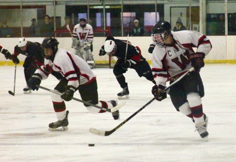 The Watertown boys hockey team beat Westborough 6-5 at Ryan Arena.