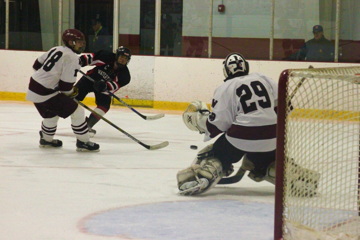 Watertown senior Tyler Gardiner scored 3 goals and had 3 assists in the 8-1 win over Weston in the State Tournament.