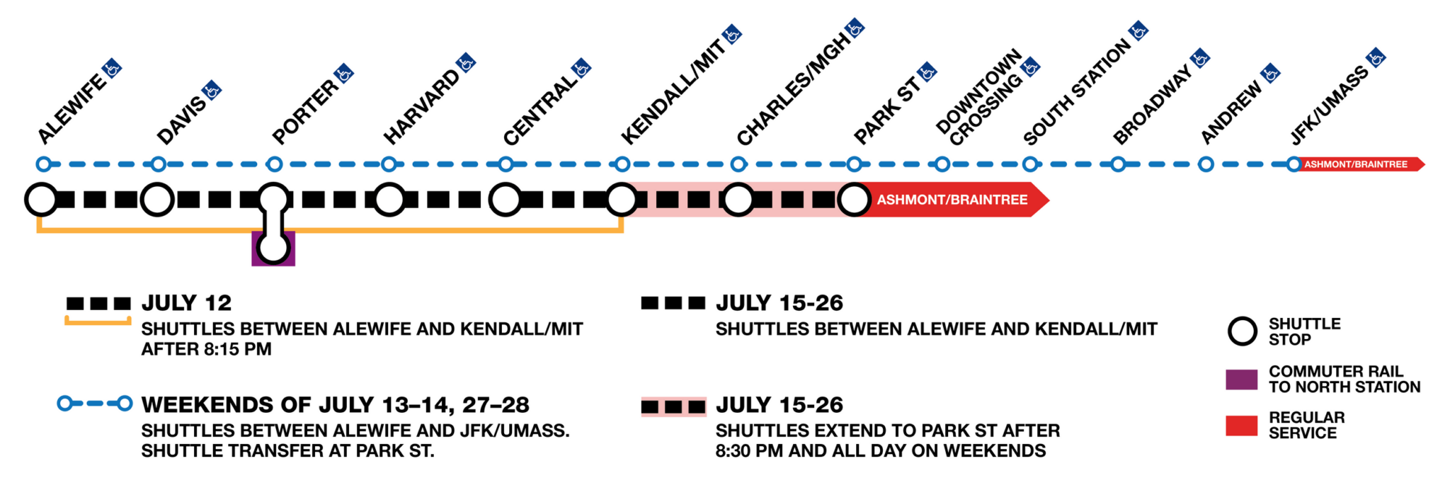 MBTA’s Red Line to be Replaced by Shuttles During Extended Repair ...